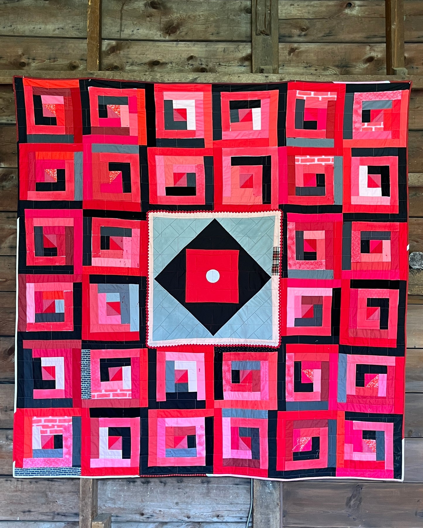 Louise Eastman, Red Dye No.1, Quilt