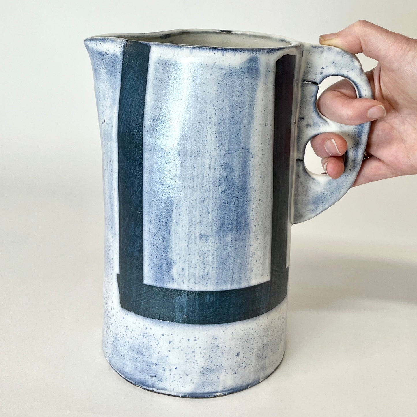 Painter Tape Pitcher, Large White