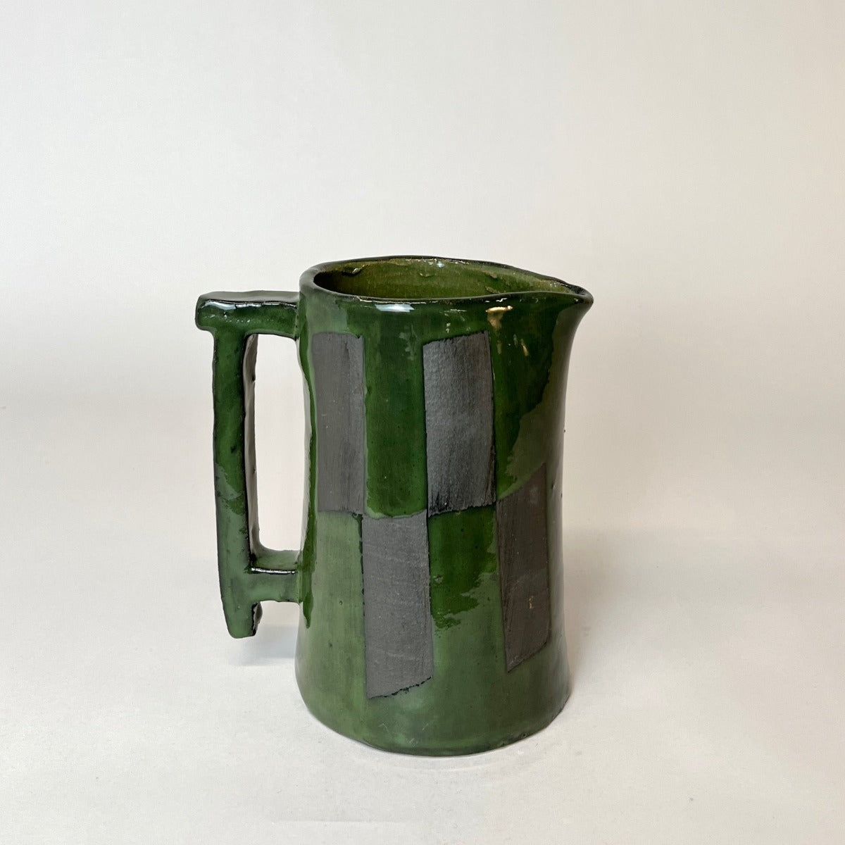 Graph Pitcher, Small Green/Black