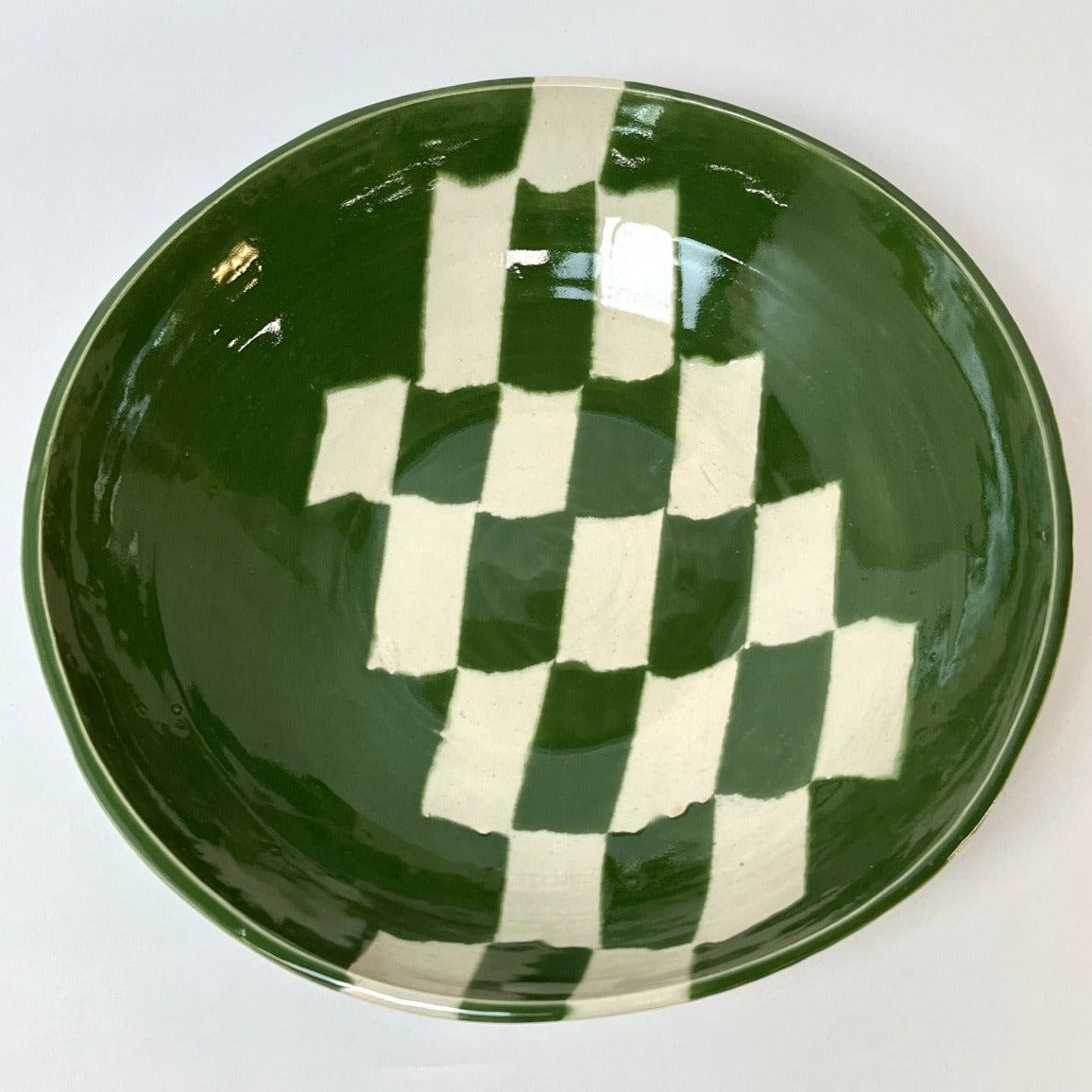 Graph Bowl, Large Green