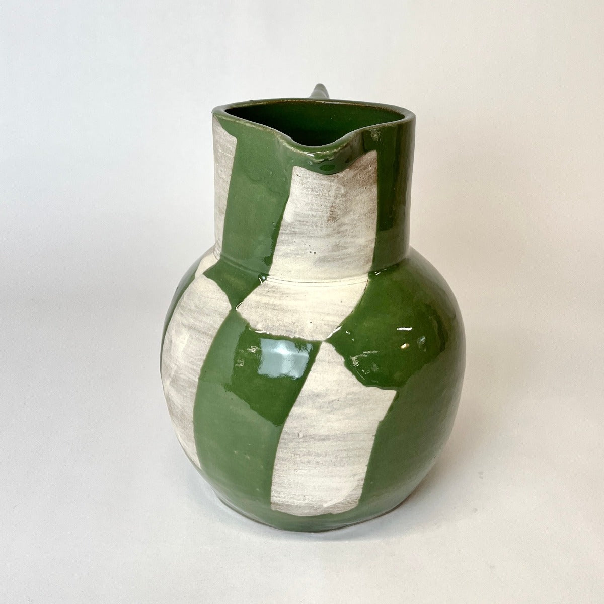 Graph Pitcher, Large Round Green