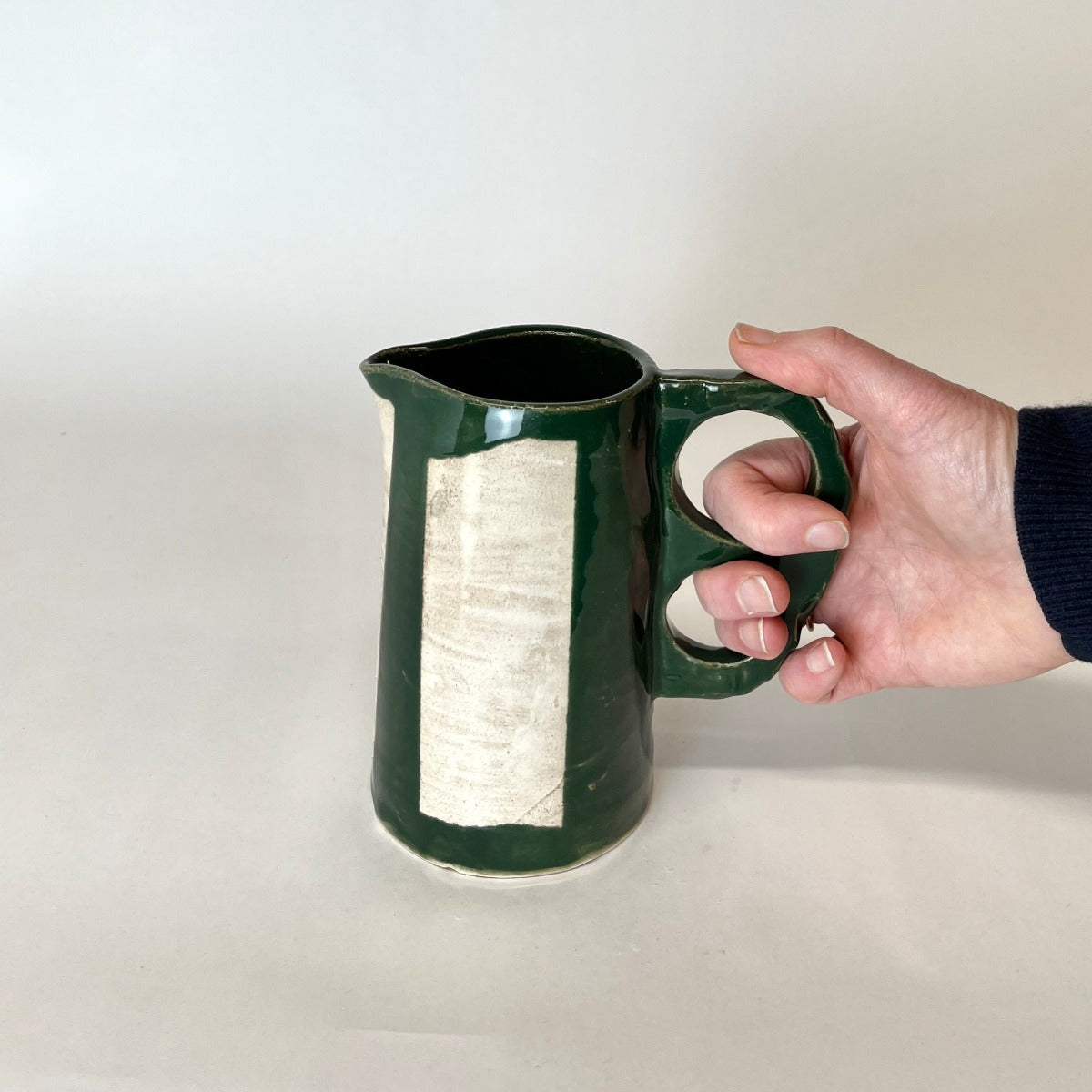 Painter Tape Pitcher, Small Green