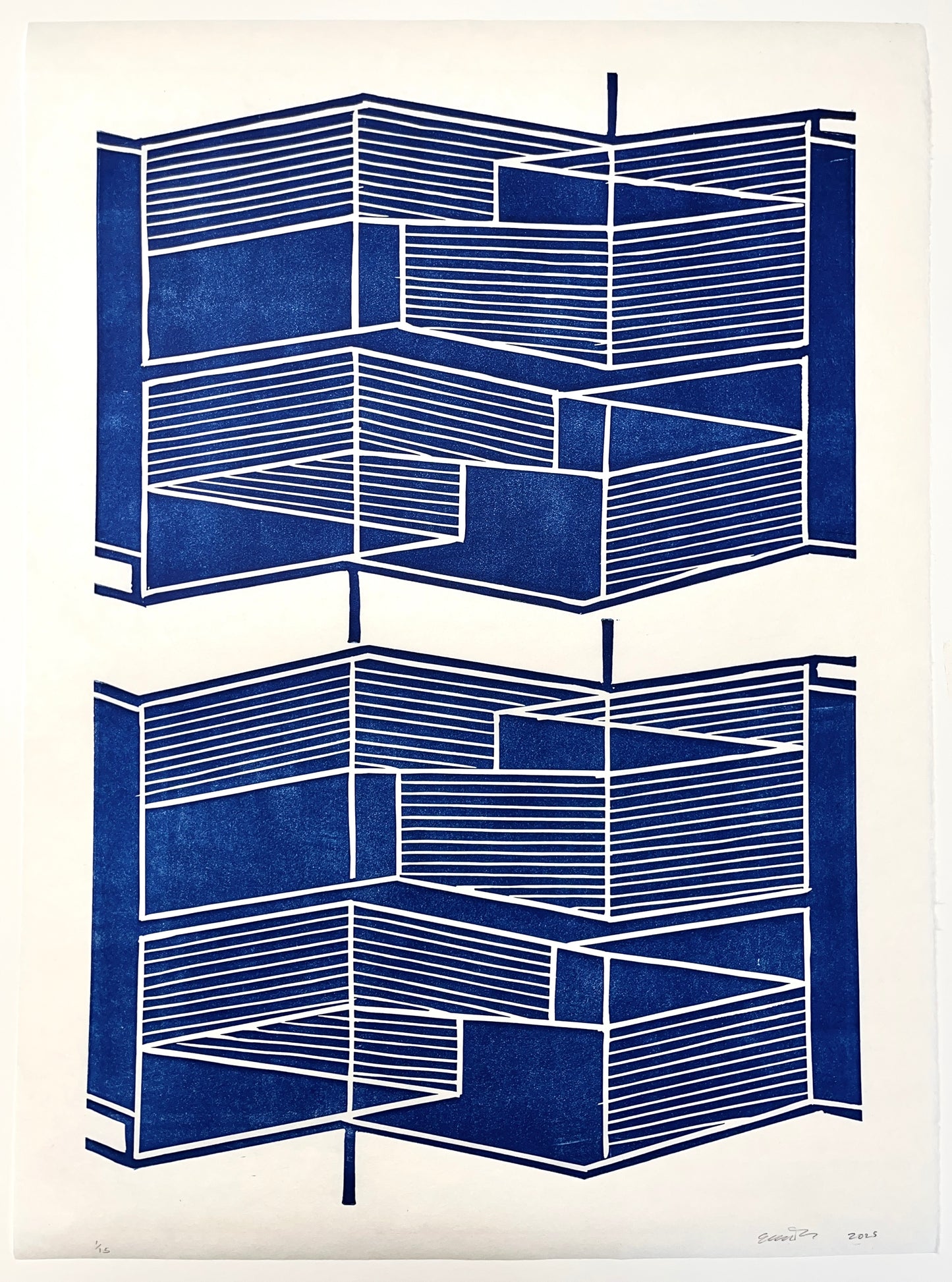 Elise Ferguson Rockfall Duo Block Print Edition