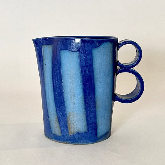 Painter Tape Pitcher, Medium Blue No.3