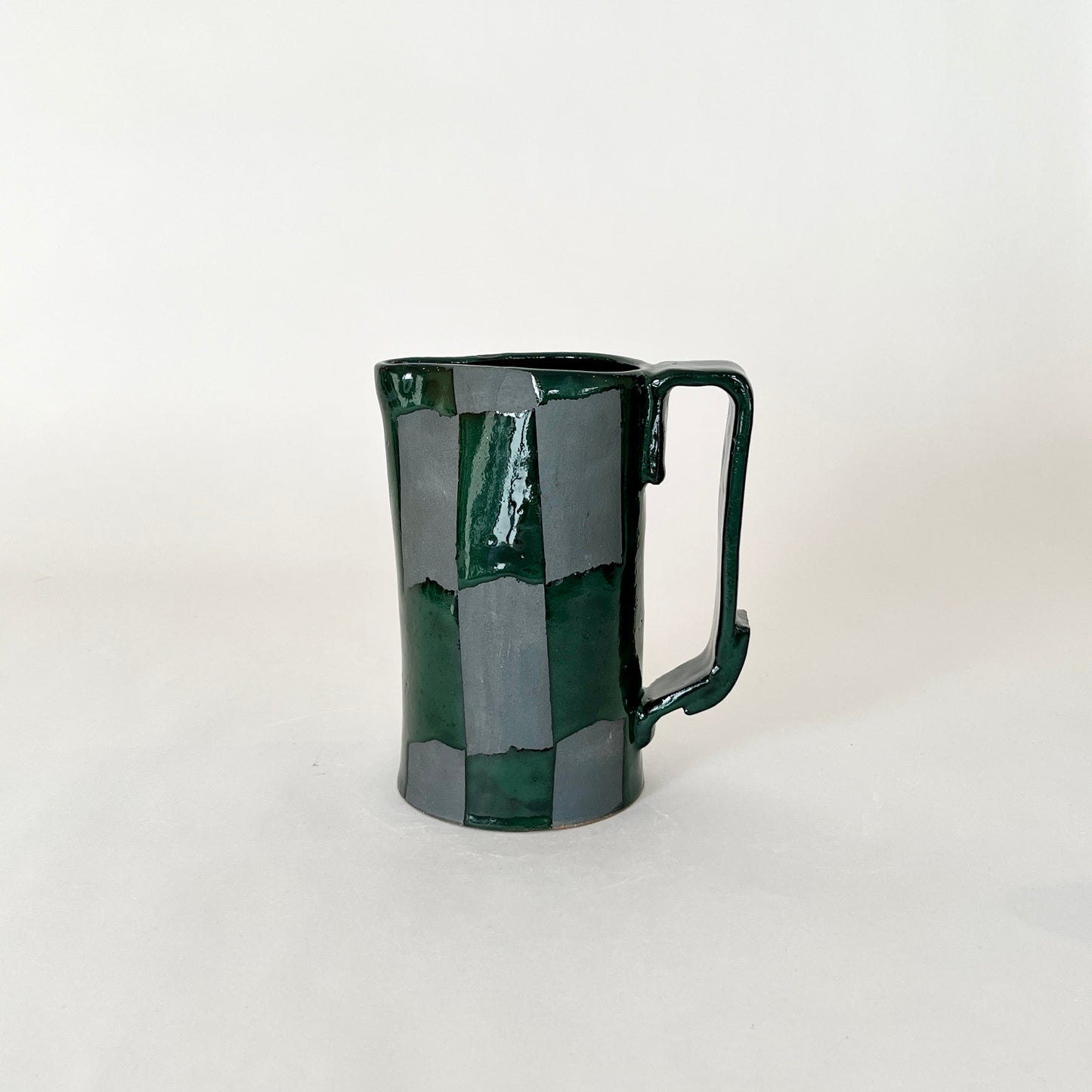 Graph Pitcher, Small Green/Black