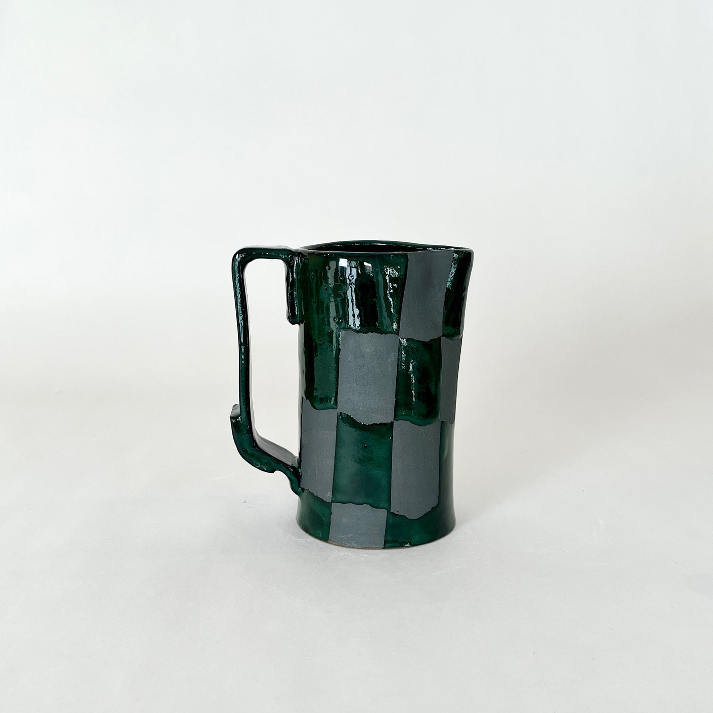 Graph Pitcher, Small Green/Black