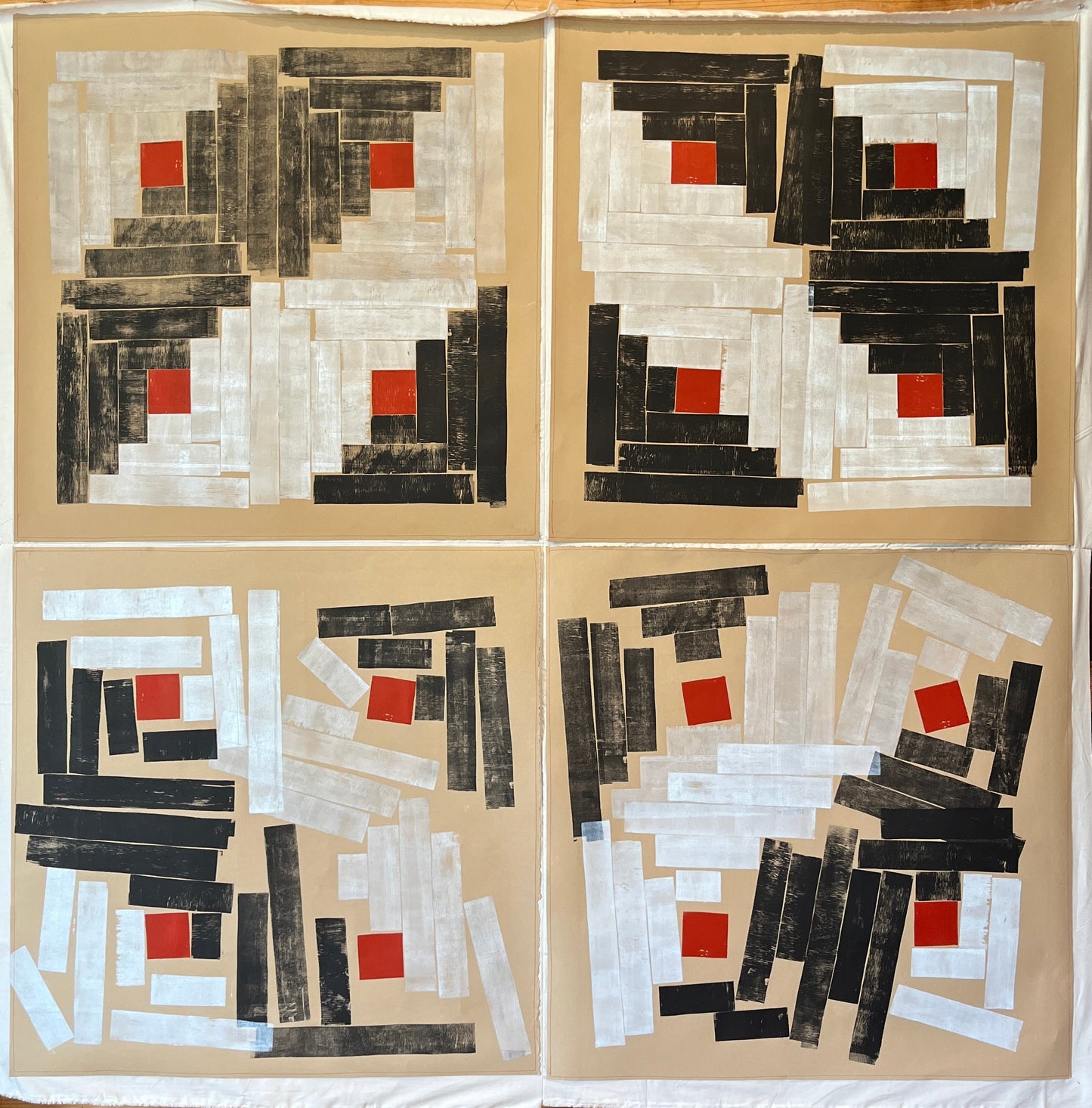 Louise Eastman & Janis Stemmermann, Monoprint, Black Diamond