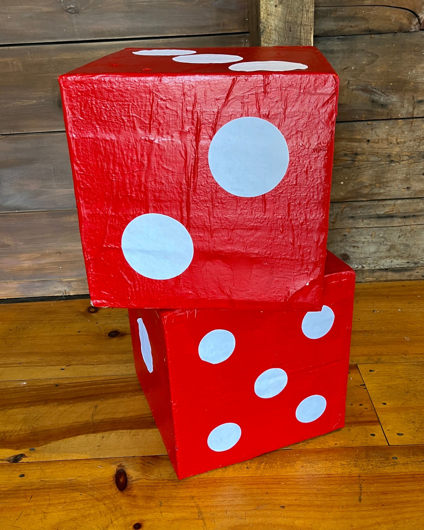 Louise Eastman, Pair of Dice, Red