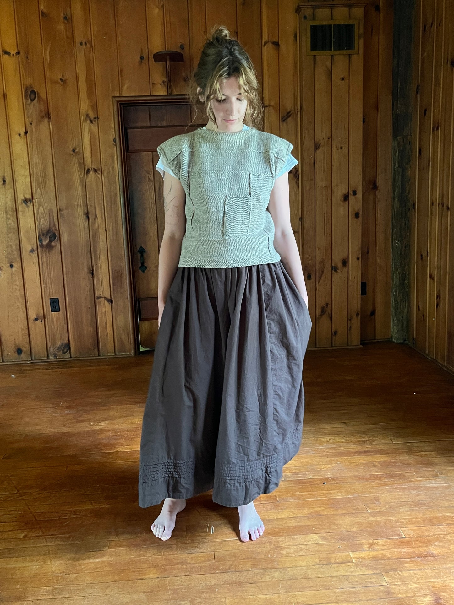 Vest, Log Cabin, Stone, PRE-ORDER