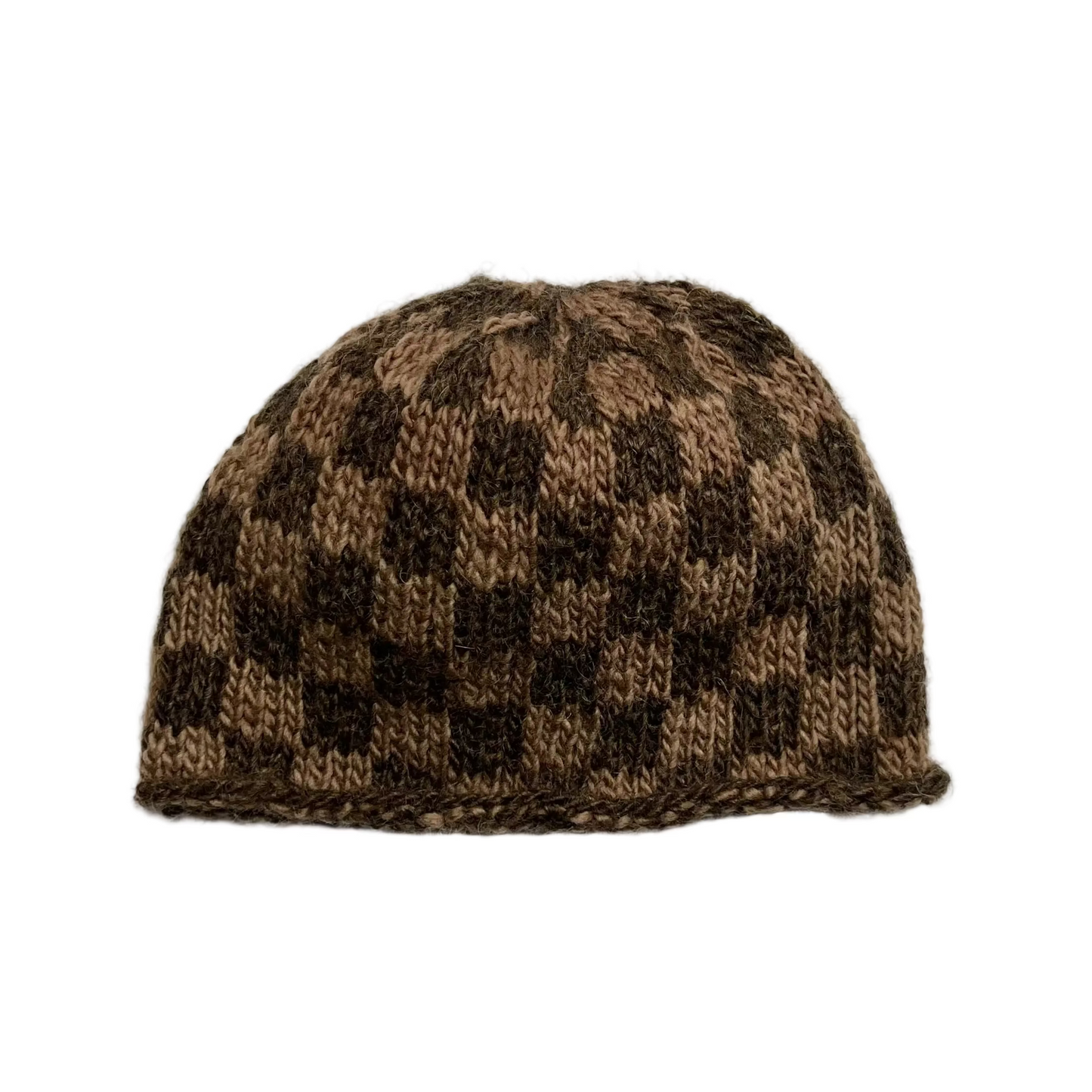 Hat, Checkerboard, Black Walnut