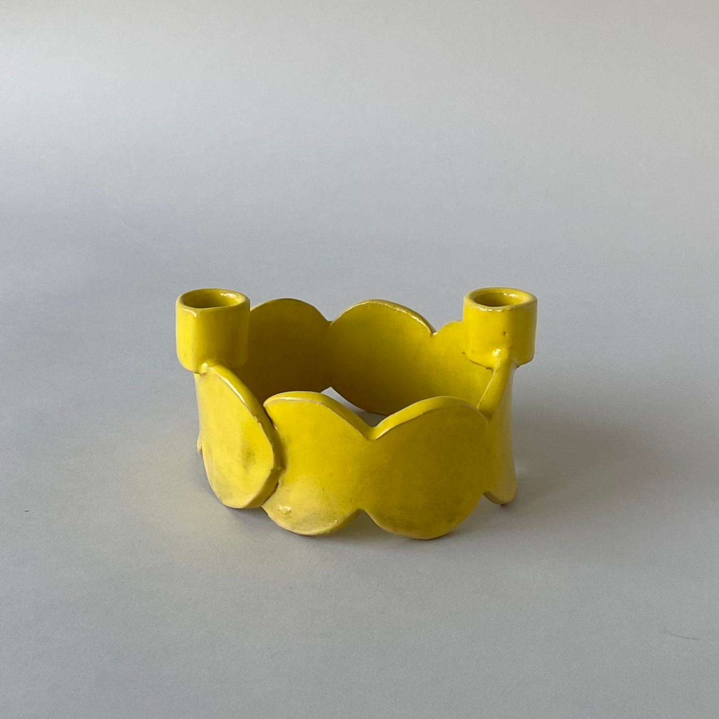 Crown Candle Holder No. 2, Yellow