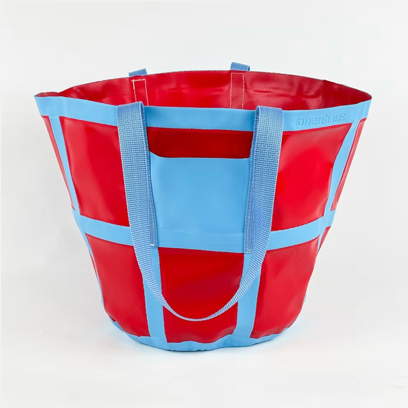 Pneuhaus Bucket Tote, Small, Red/Blue
