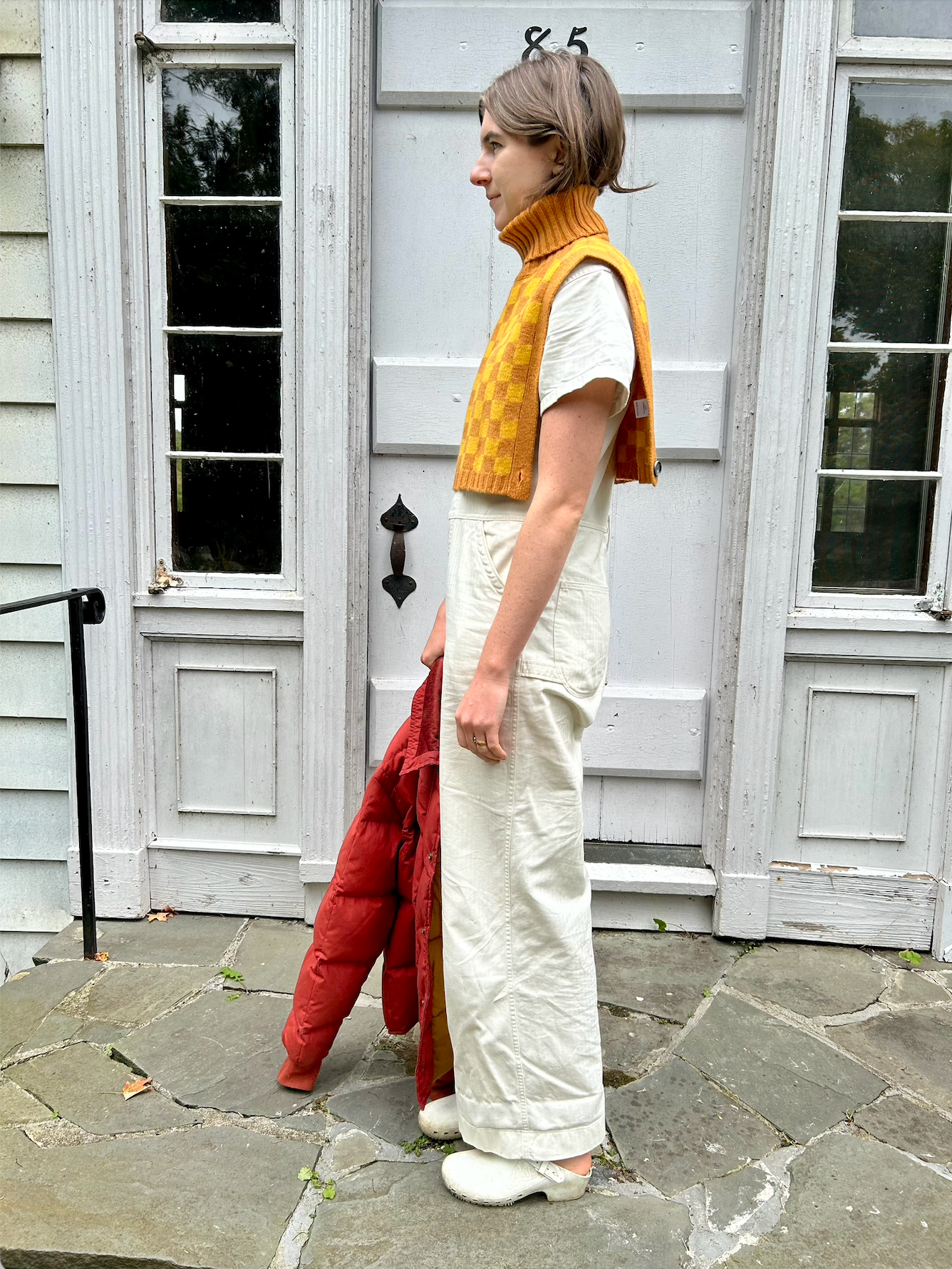 Bib, Checker, Gold/Yellow