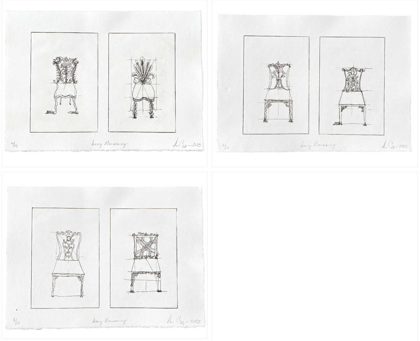 Annie Coggan, Edition Suite of 3 Etchings, Being Manwaring