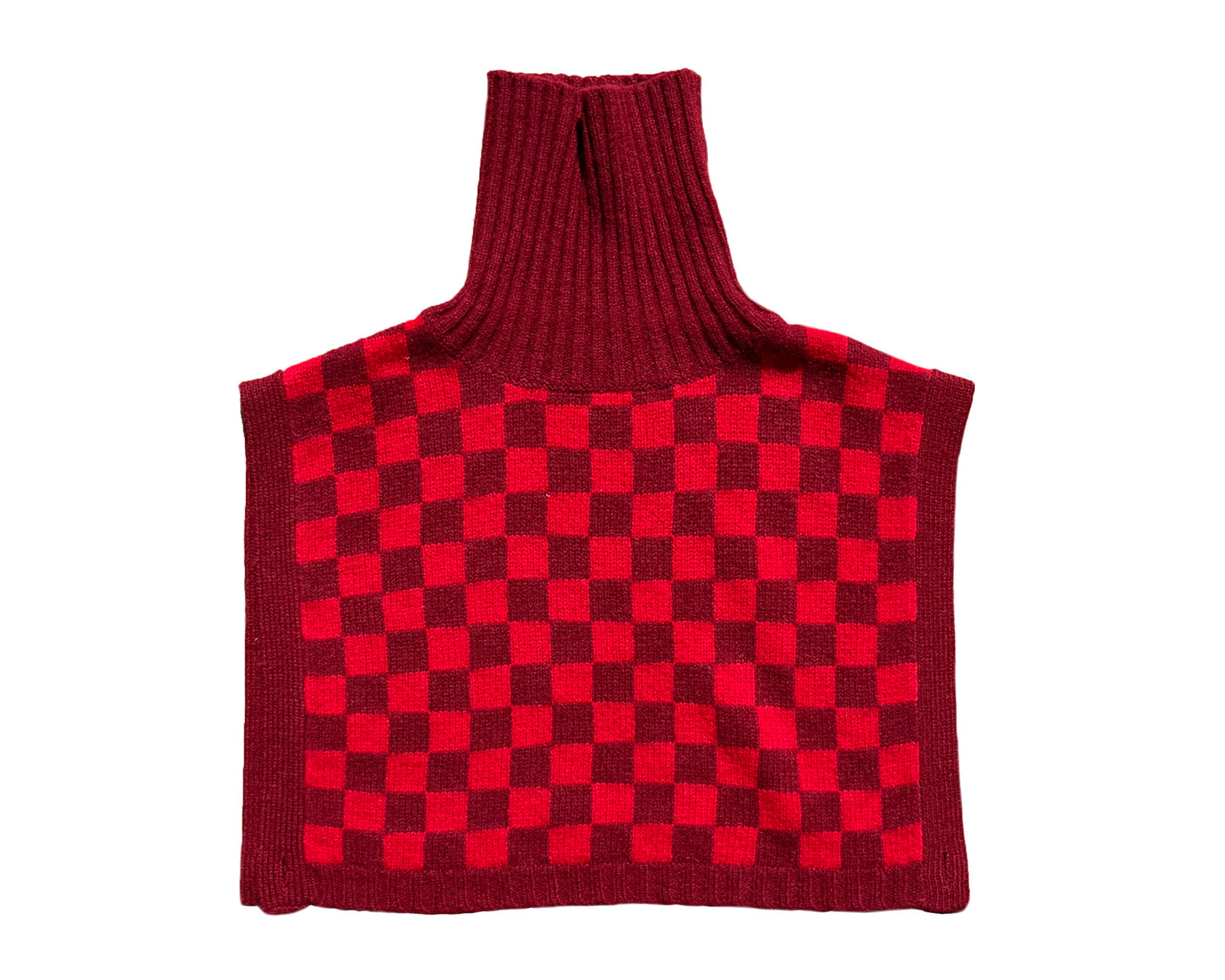Bib, Checker, Crimson/Red