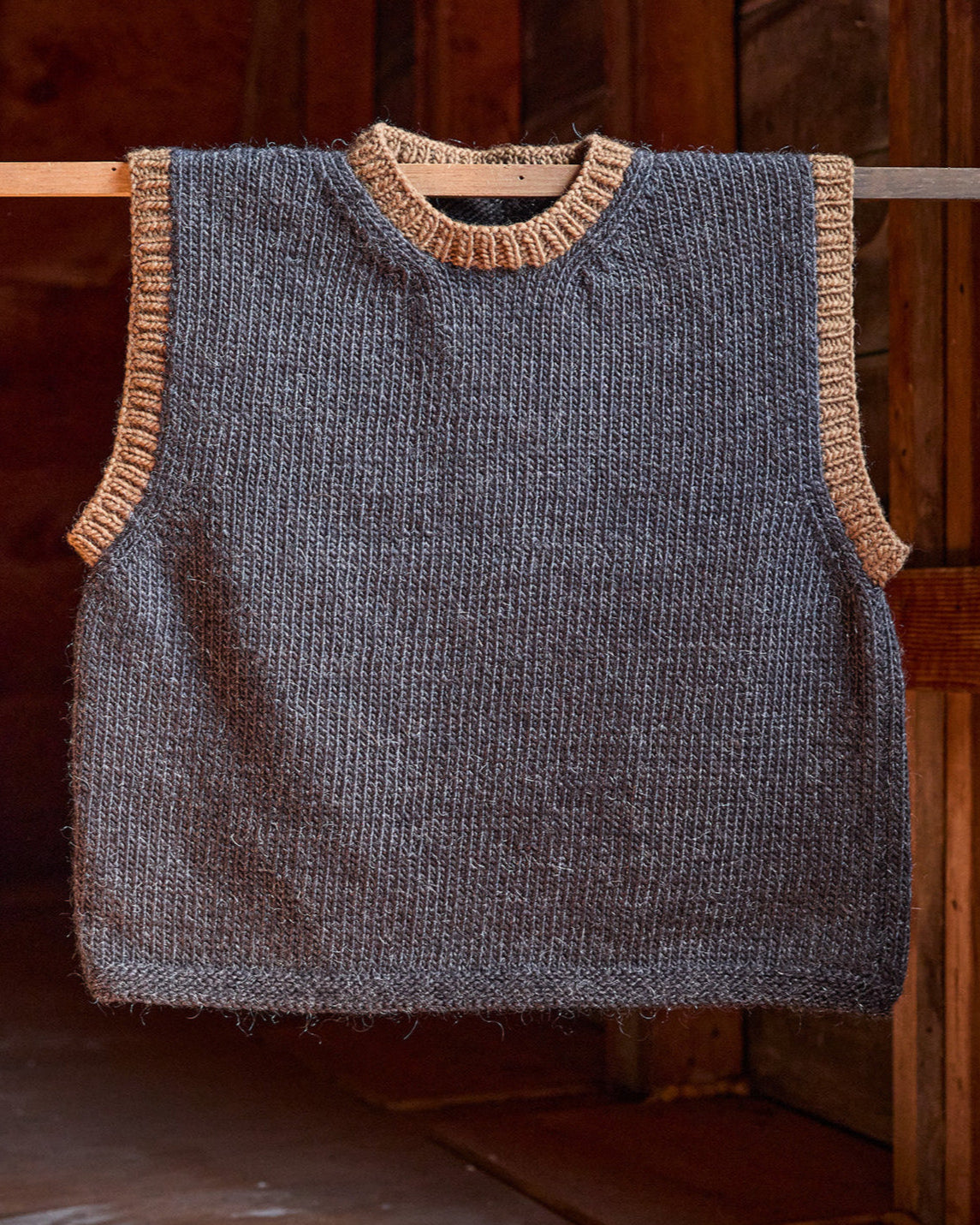 Vest, Black Walnut Trim, Charcoal, PRE-ORDER