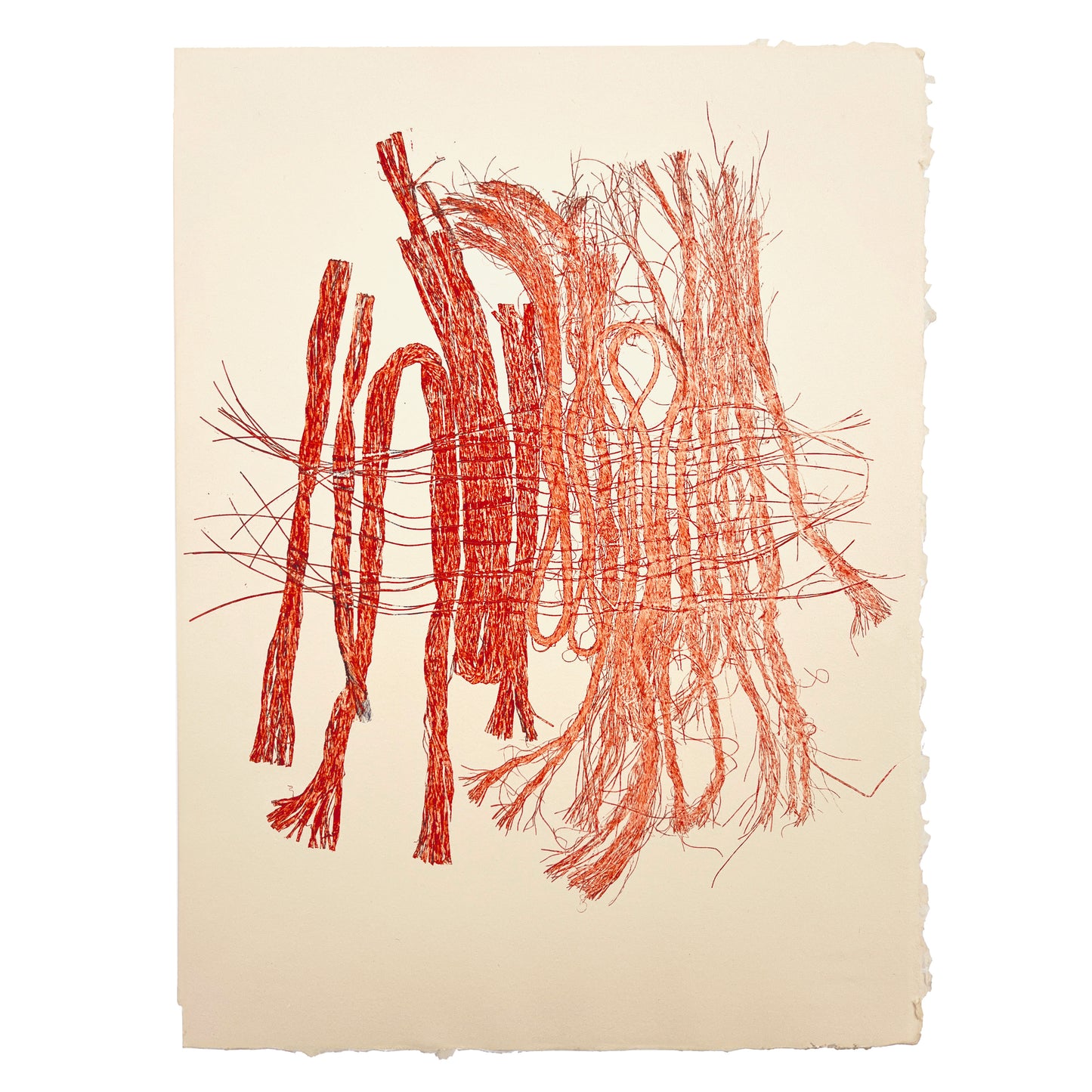 Molly Haynes Monoprint, Sisal and Synthetic Weave 2