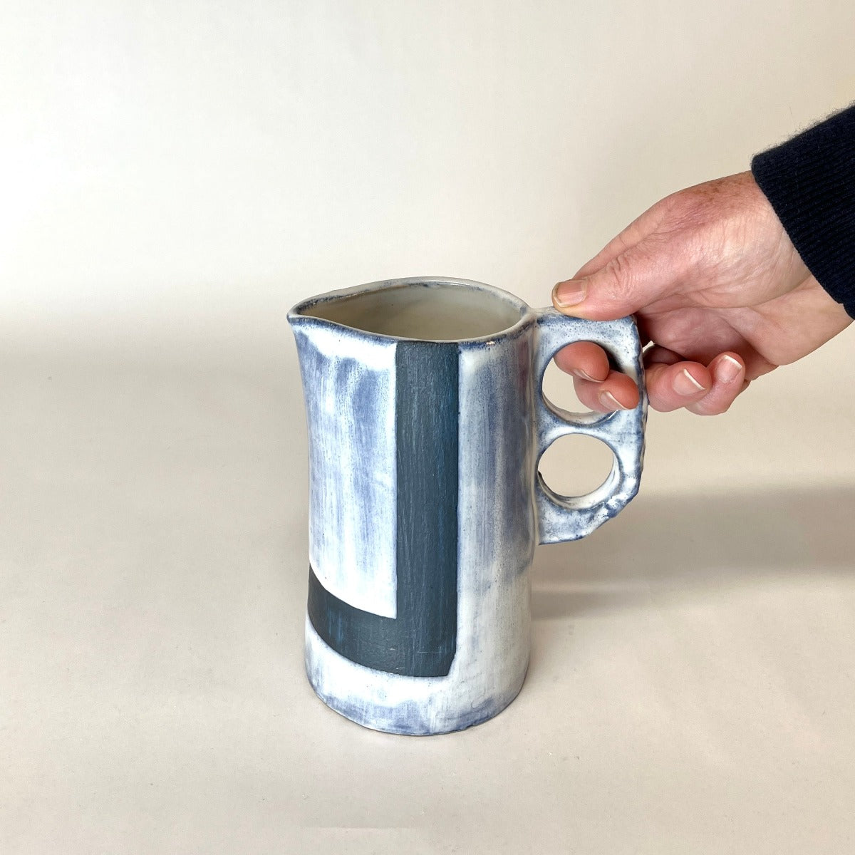 Painter Tape Pitcher, Small White