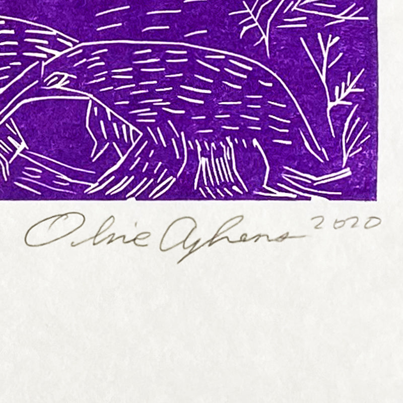Olive Ayhens, Linoleum Block Edition, Ancient Critters