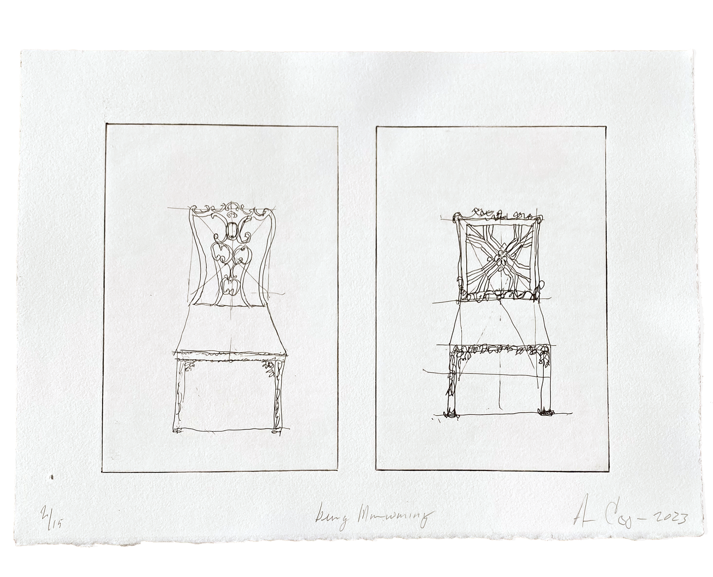 Annie Coggan, Etching Edition, Being Manwaring Suite