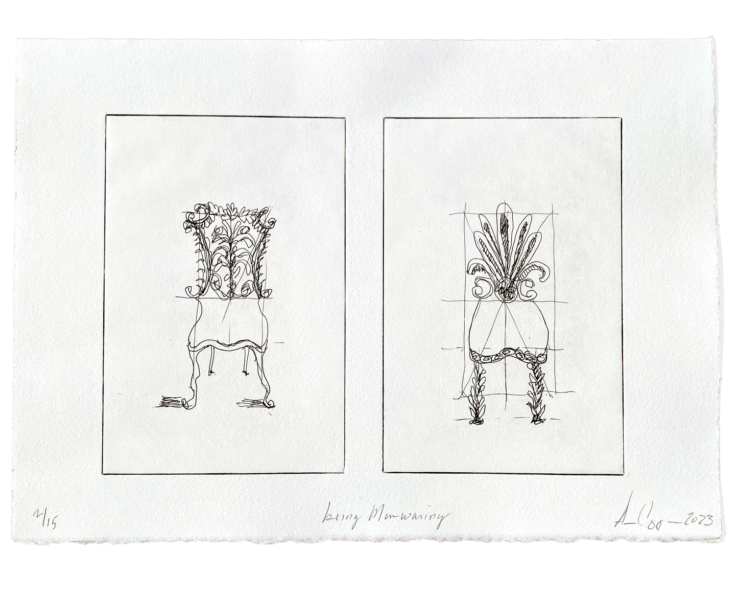 Annie Coggan, Etching Edition, Being Manwaring Suite