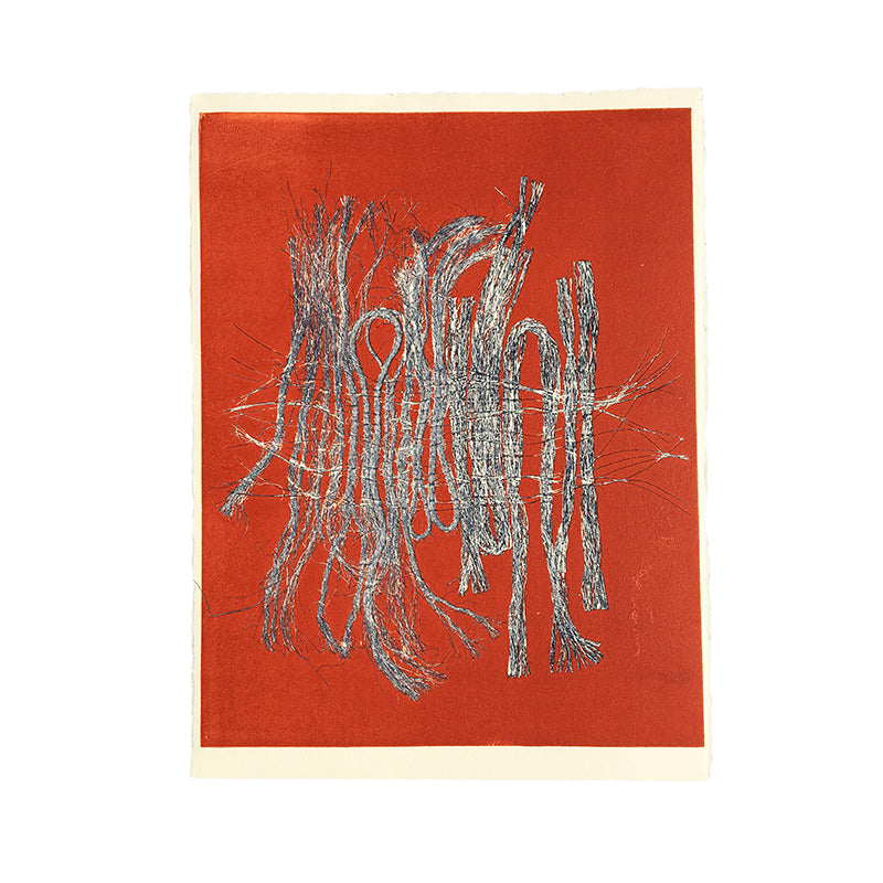 Molly Haynes Monoprint, Sisal and Synthetic Weave 1