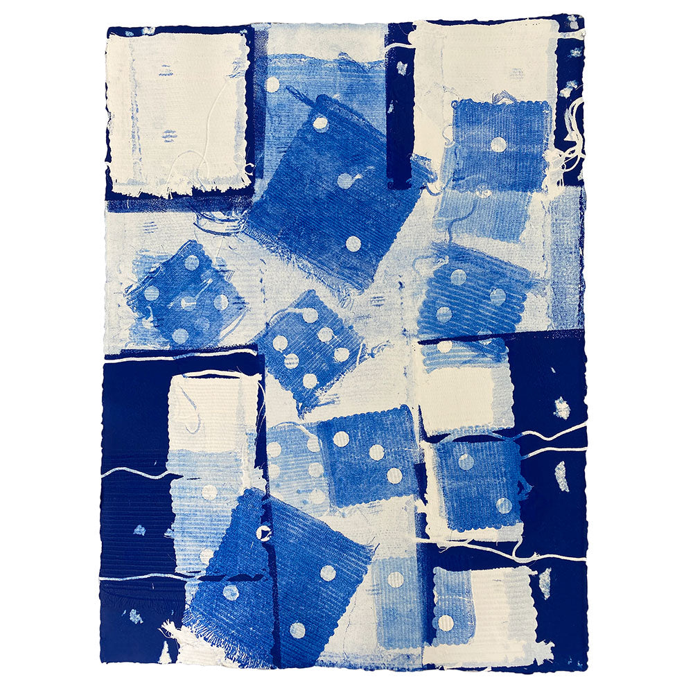 Louise Eastman Monoprint, Cocked Dice #2