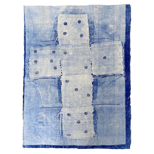 Louise Eastman Monoprint, Dice #3 B Version 2