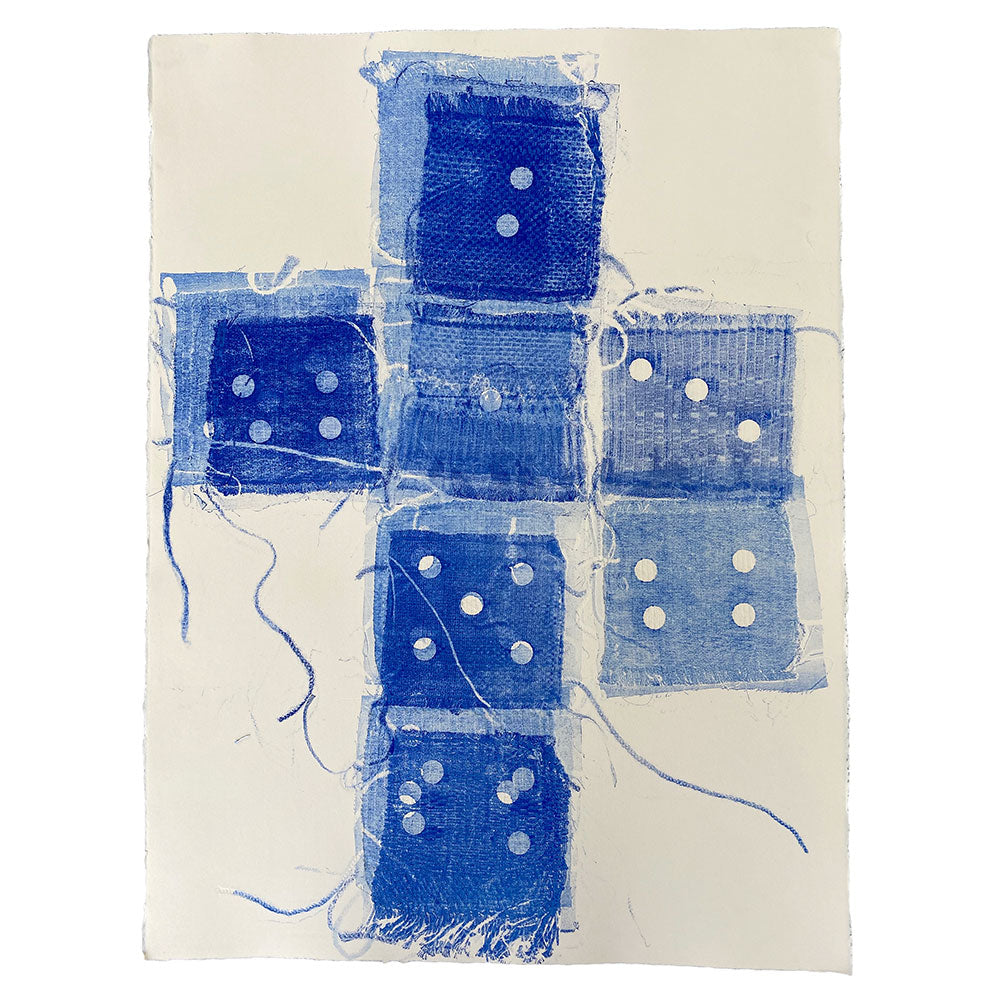 Louise Eastman Monoprint, Dice #9 D
