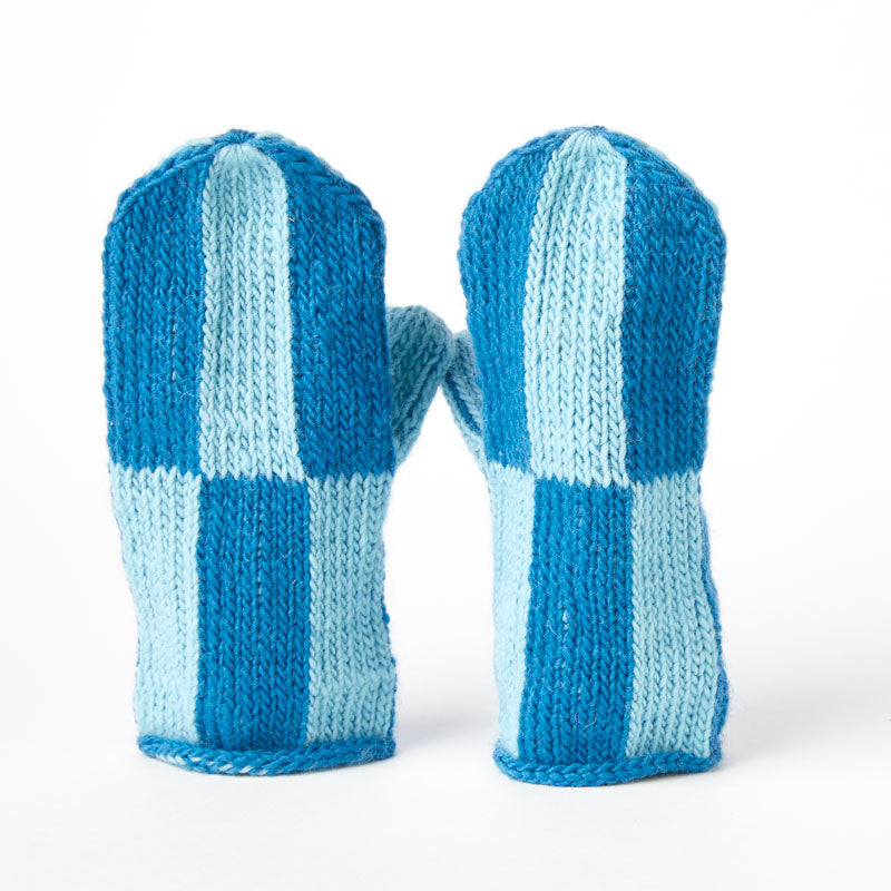 Mittens, Tile, Blue