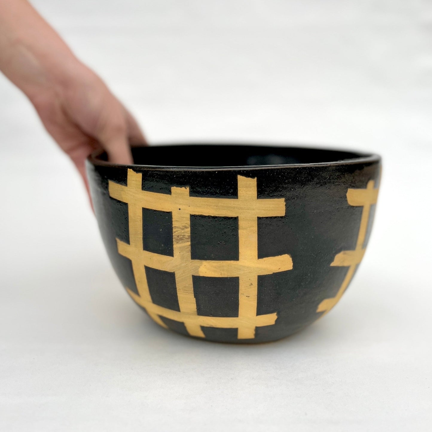 Weave Bowl, Medium Black/Gold