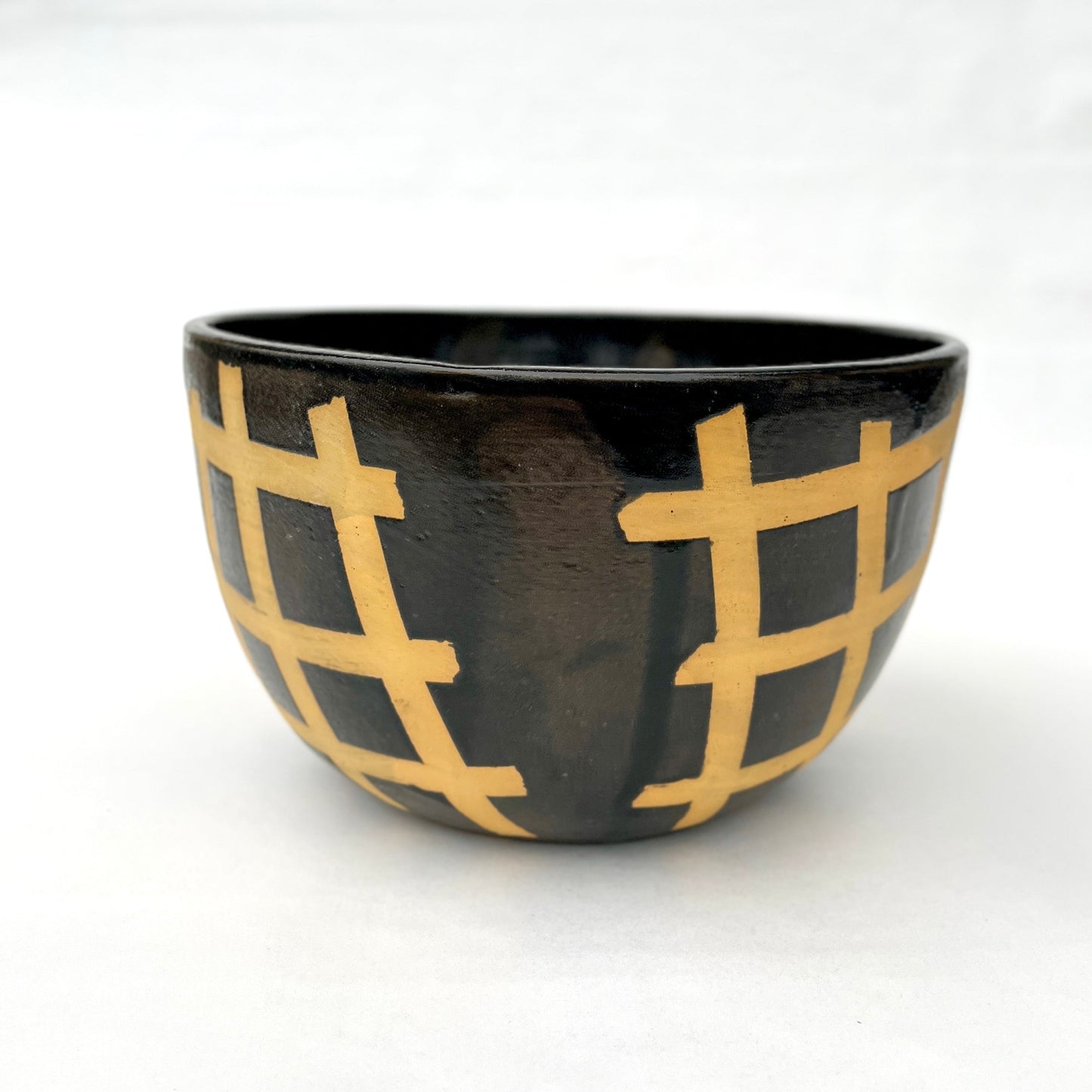 Weave Bowl, Medium Black/Gold