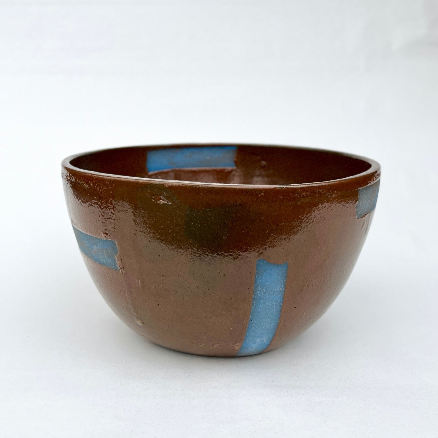 Blue Tape Bowl, Medium, Brown/Blue