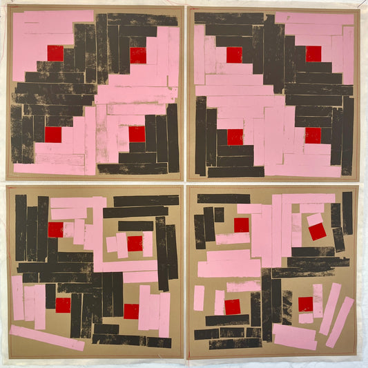 Louise Eastman, Silkscreen Edition, Pink Cabin