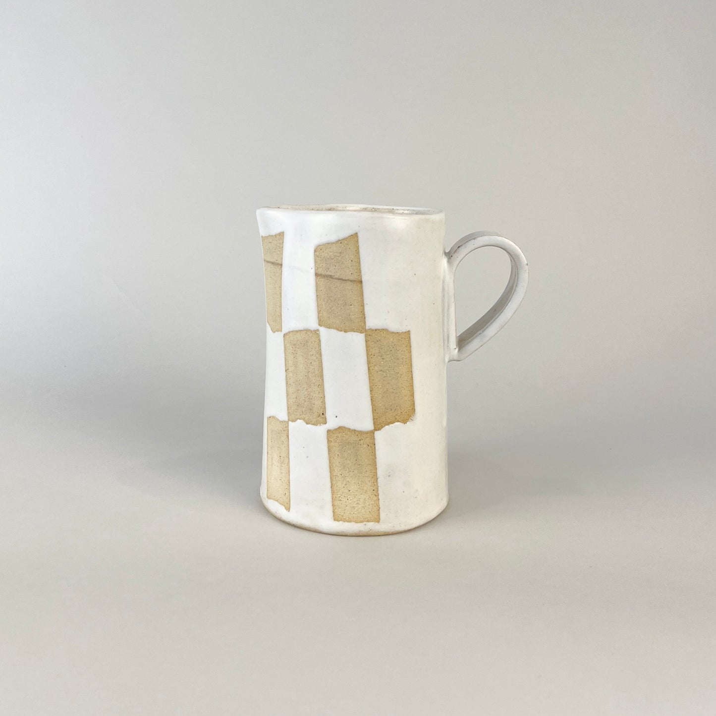 Pitcher Small, White Weave No. 2