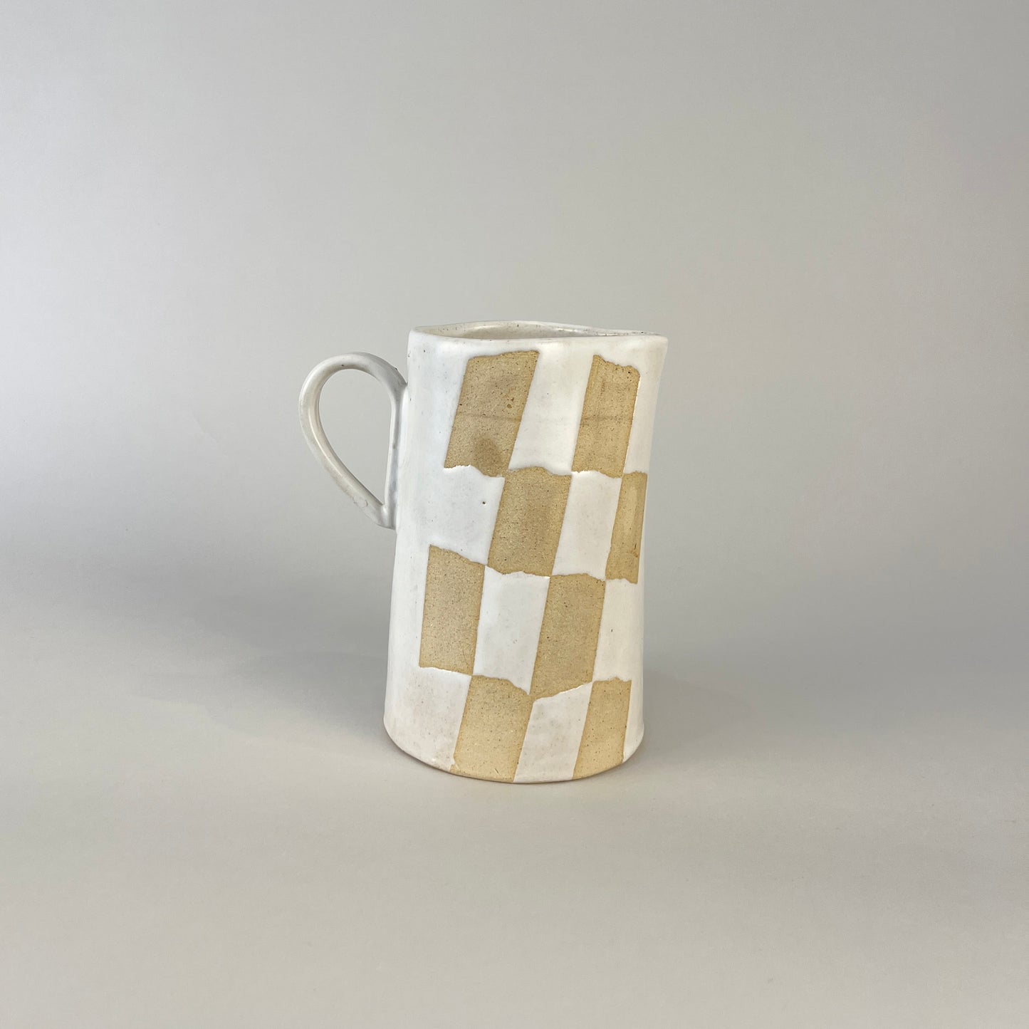 Pitcher Small, White Weave No. 2
