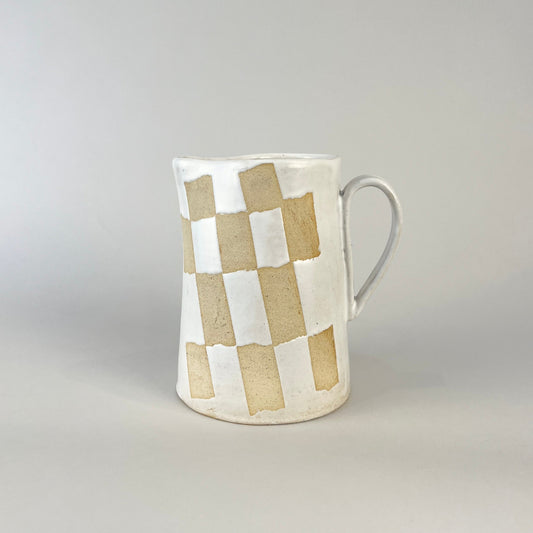 Pitcher Small, White Weave No. 1