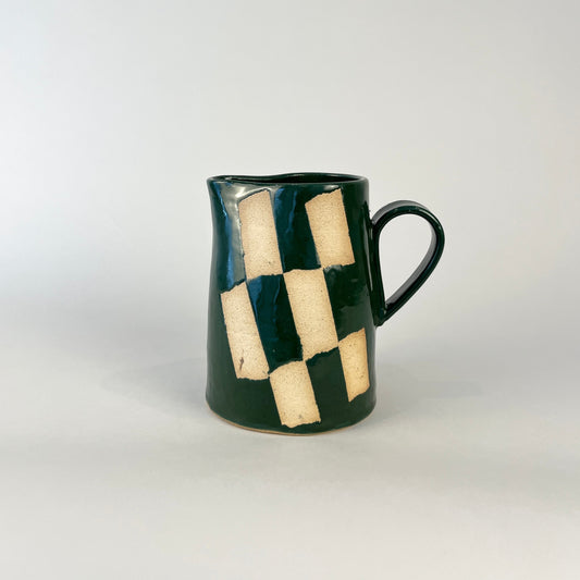 Pitcher Small, Green Weave