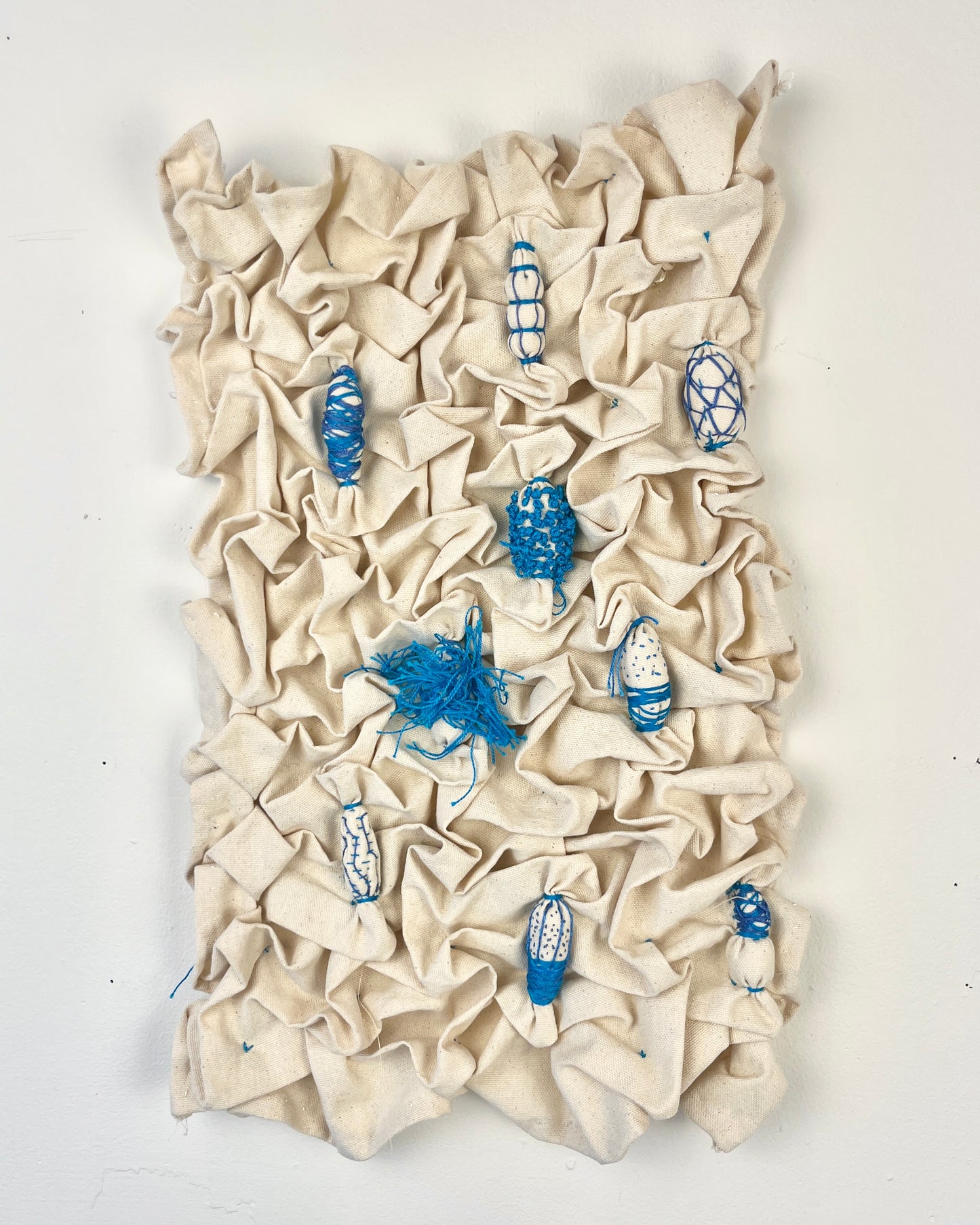 Annie Coggan, Smocked Sampler, Blue