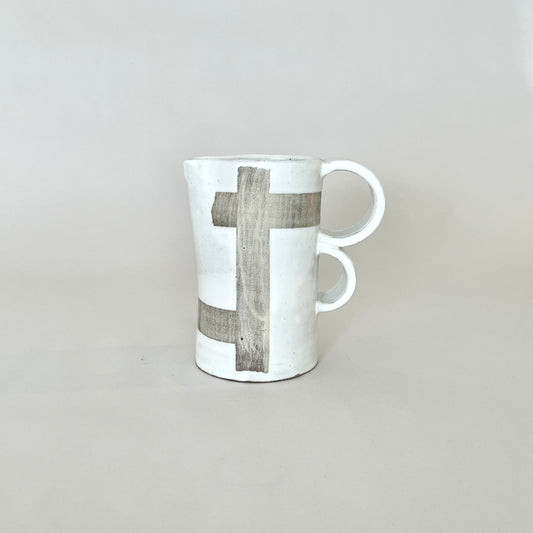 Painter Tape Pitcher, Small White No.2