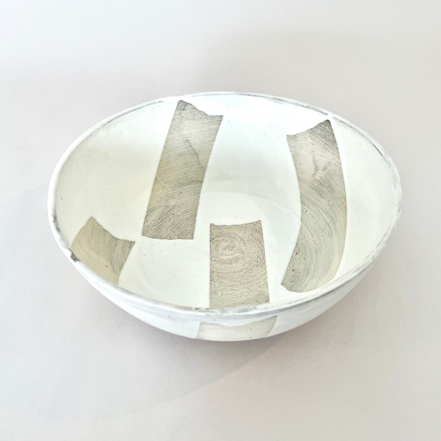 Painter Tape Bowl, Medium White No.1
