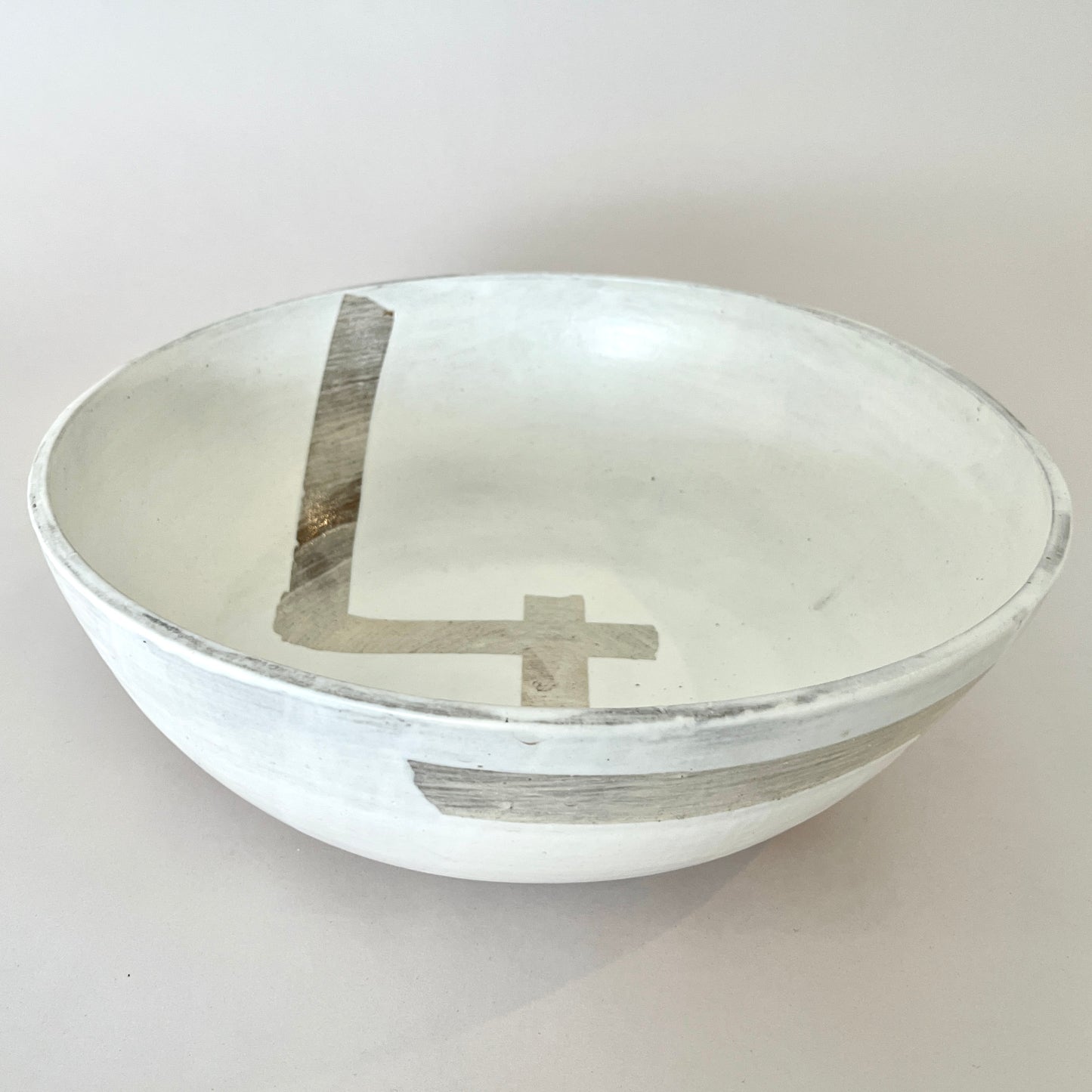 Painter Tape Bowl, Large White No.2