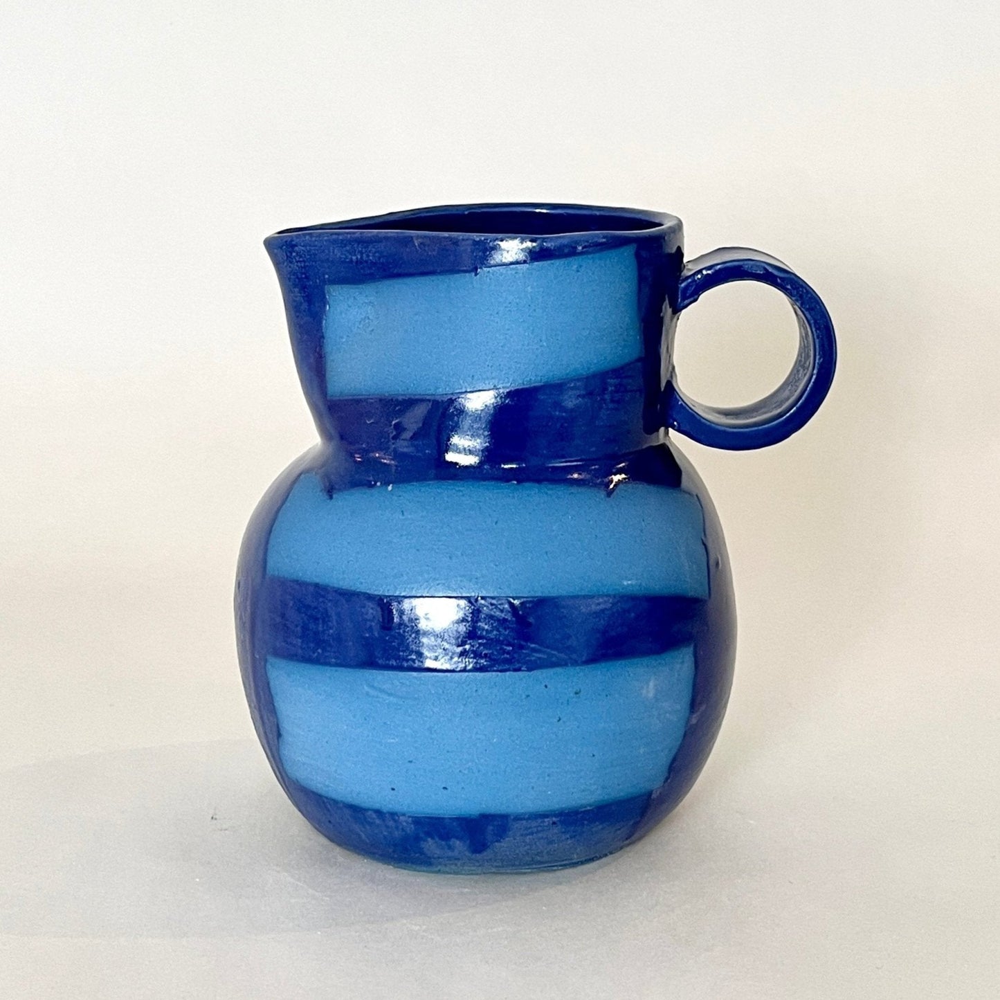 Painter Tape Pitcher, Medium Blue No.1