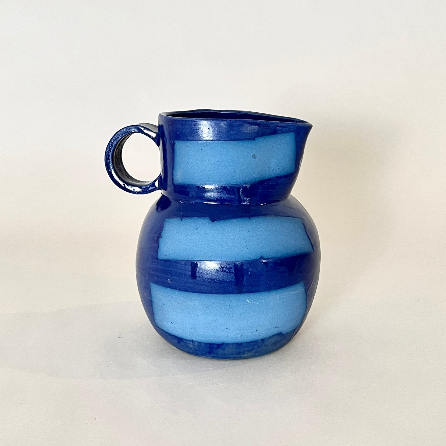 Painter Tape Pitcher, Medium Blue No.1