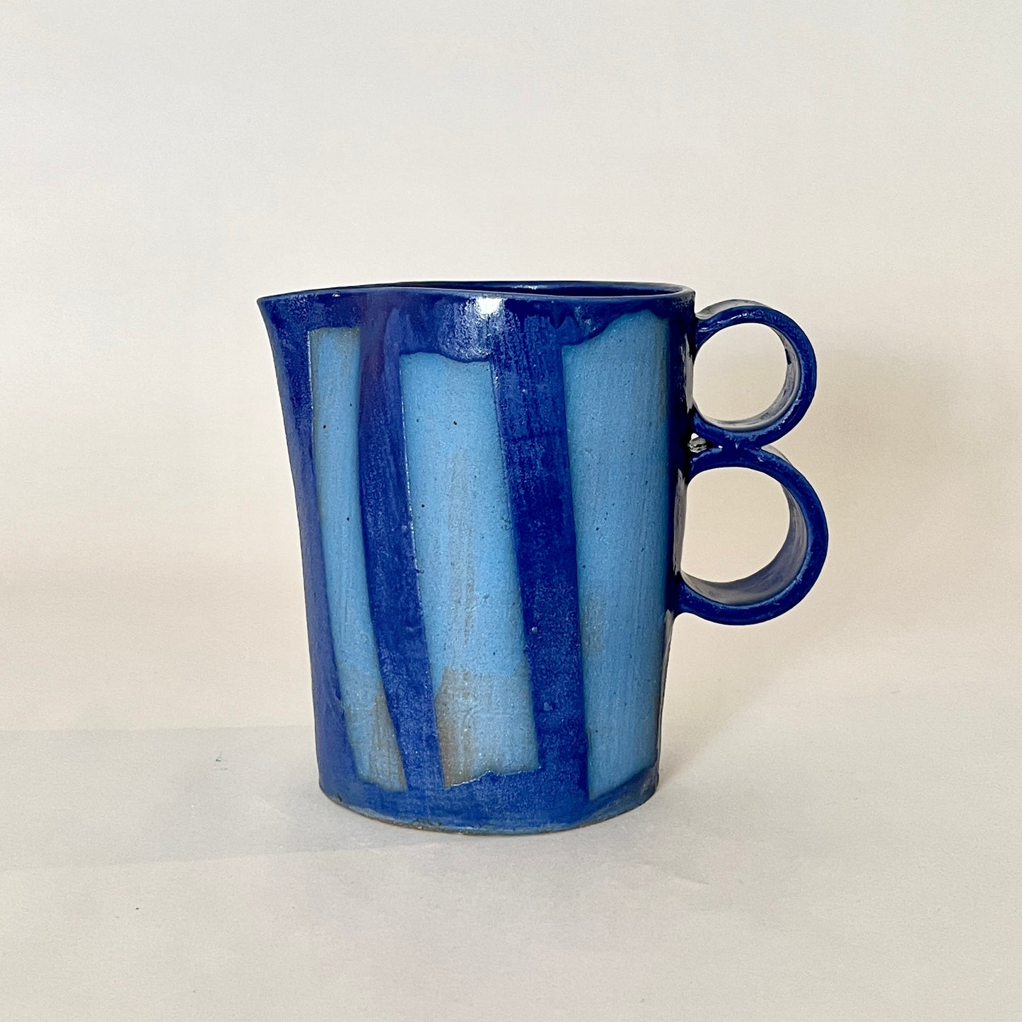 Painter Tape Pitcher, Medium Blue No.3