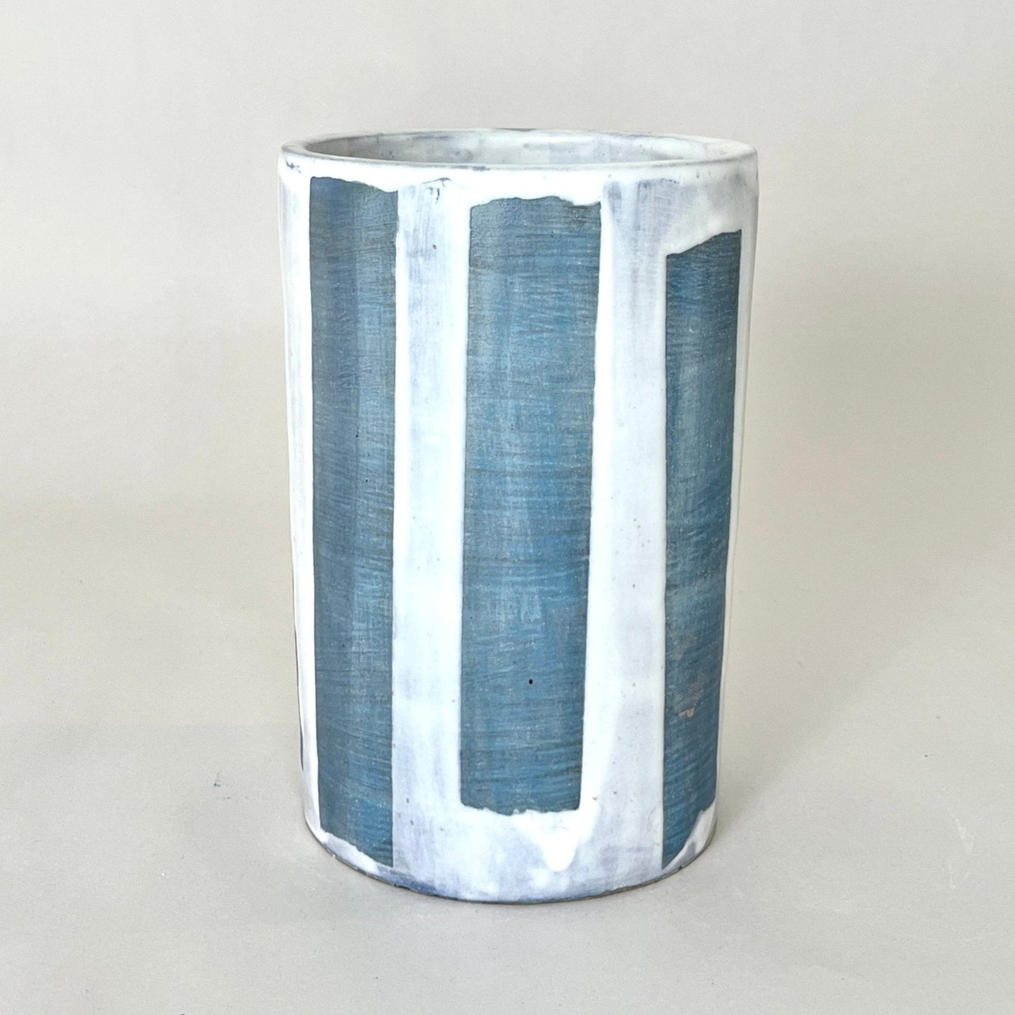 Painter Tape Cylinder, White/Blue No.1