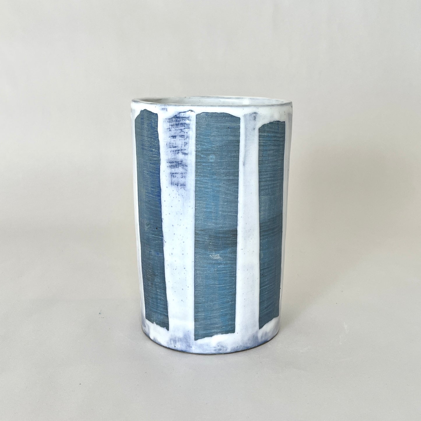 Painter Tape Cylinder, White/Blue No.1