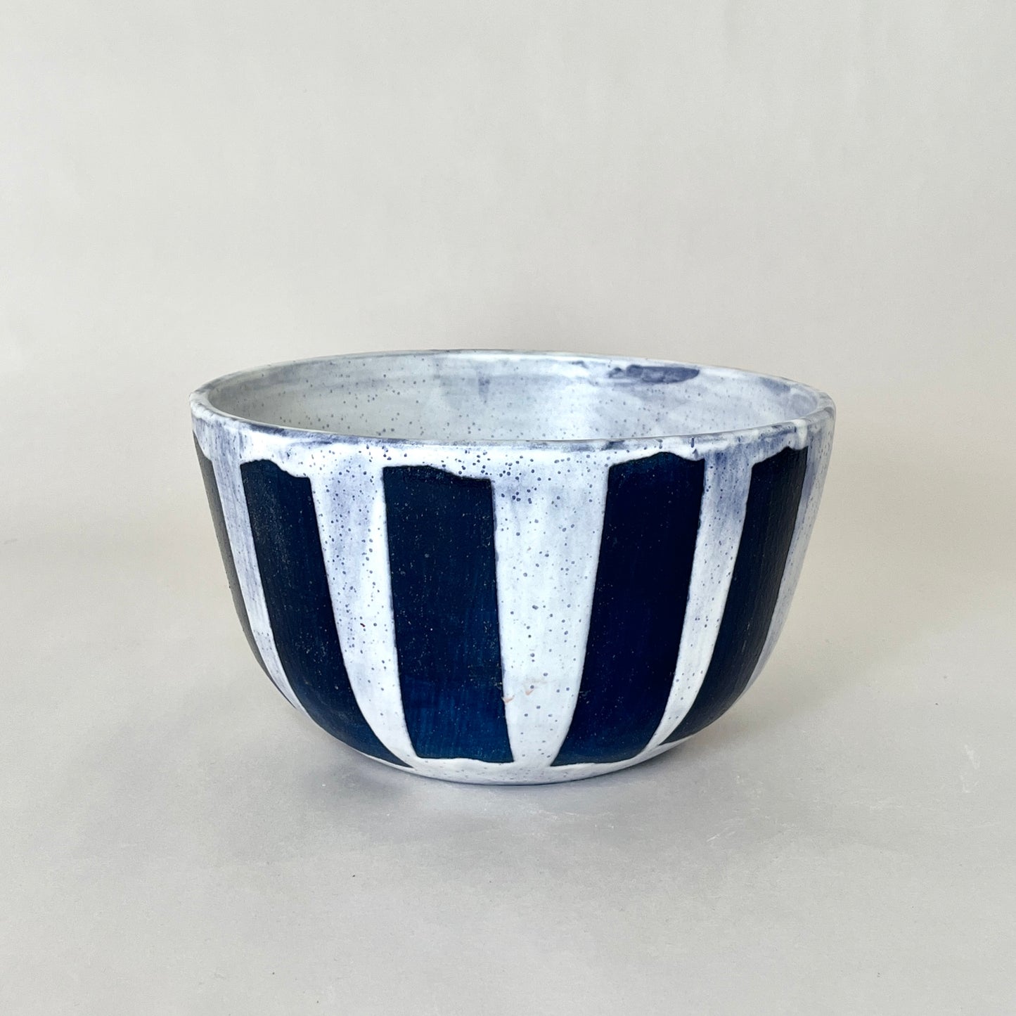 Painter Tape Bowl, Medium White/Blue