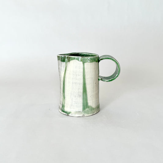 Wide Tape Pitcher, Small Green
