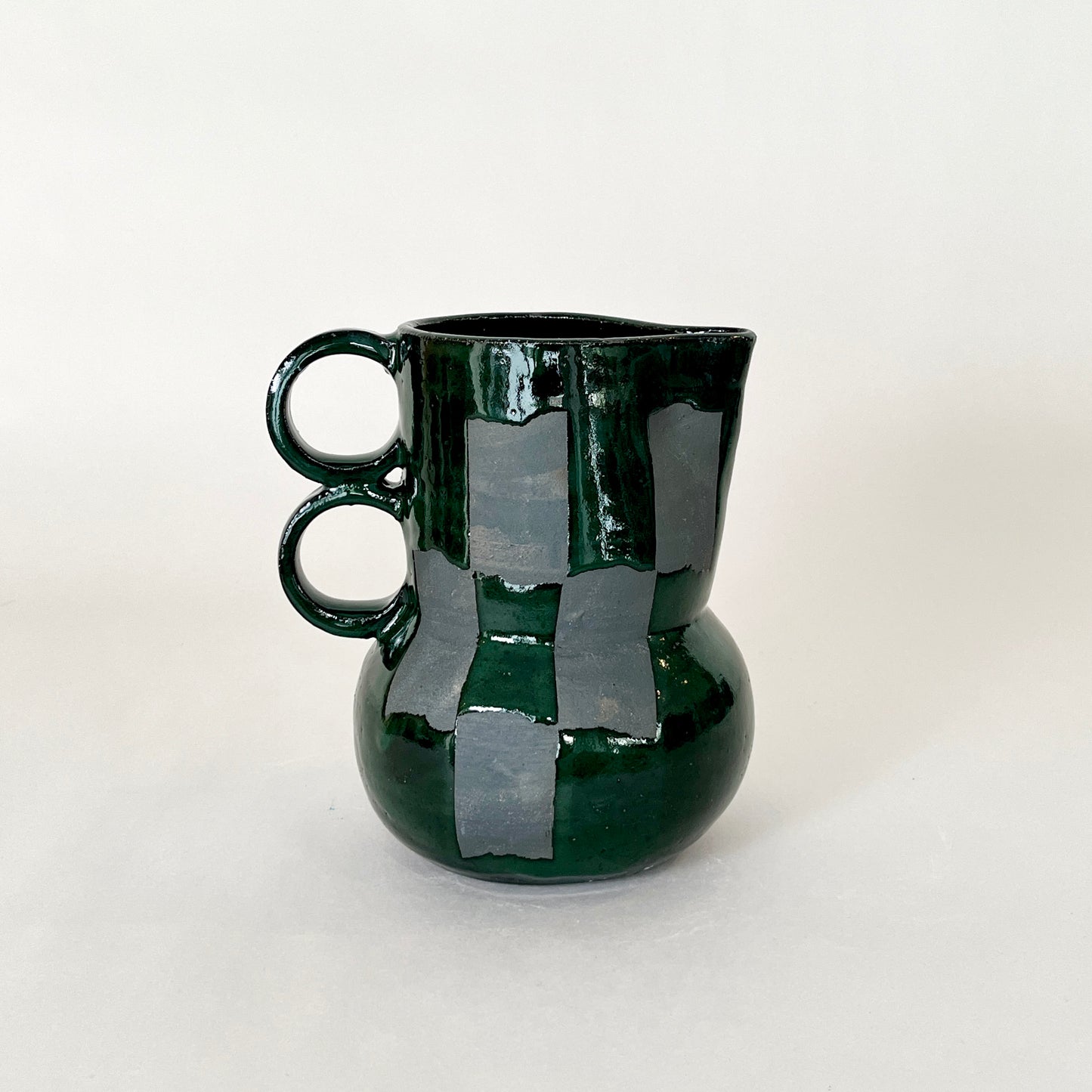 Graph Pitcher, Medium Green/Black